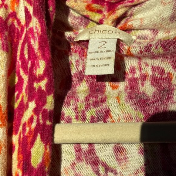 Chico’s Women’s Top Bundle Size 2 | Floral Stripe Abstract Prints Lot 6 items - Picture 11 of 13
